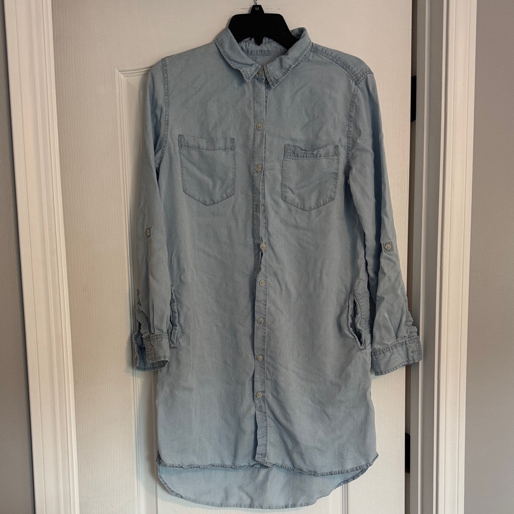 Thread & Supply Light Blue Denim Shirt Dress